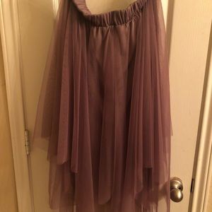 Mauve tutu skirt